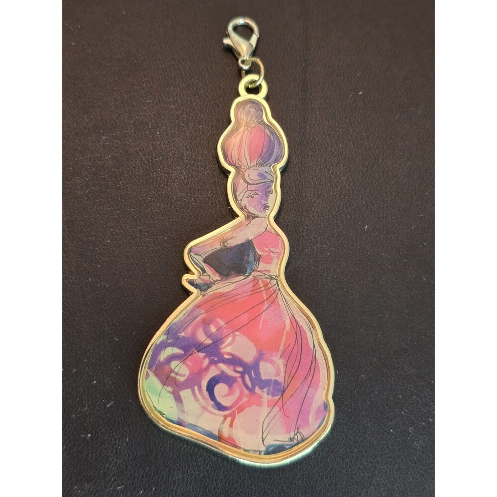 Jane Davenport Flamenco Dancer Art Pendant Figural Woman Statement Jewelry Rare